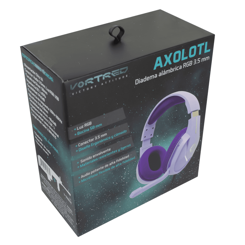 Audífonos Gamer Alámbricos Almhoadillas de Aislamiento Axolotl | VORTRED