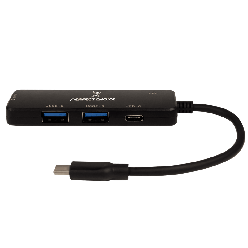 Adaptador Hub USB 2.0 4 Puertos para Laptop y Dispositivos Móviles | PERFECT CHOICE