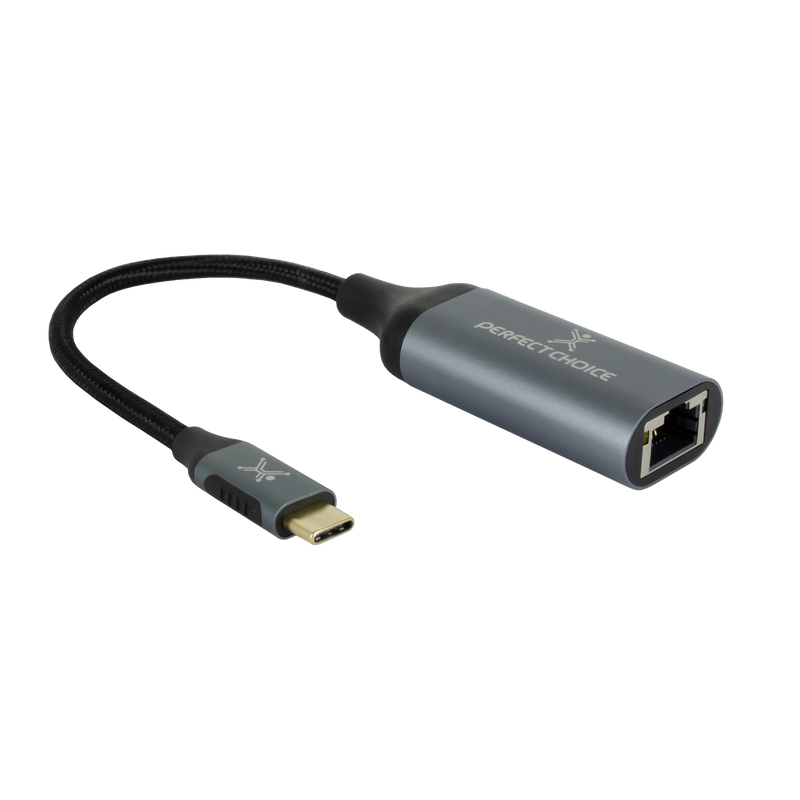 Adaptador USB Tipo C Cable Ethernet RJ45 Monitores Plug & Play | PERFECT CHOICE