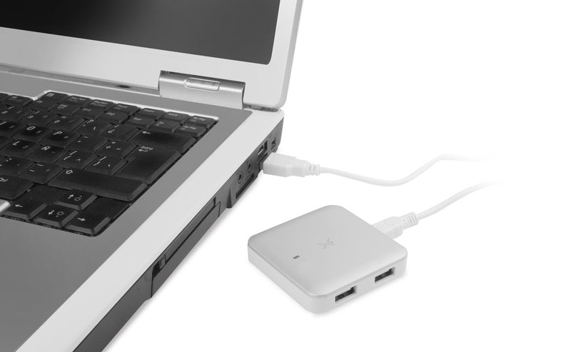 Adaptador Hub USB 2.0 con 4 Puertos Diseño Portatíl y Ligero | PERFECT CHOICE