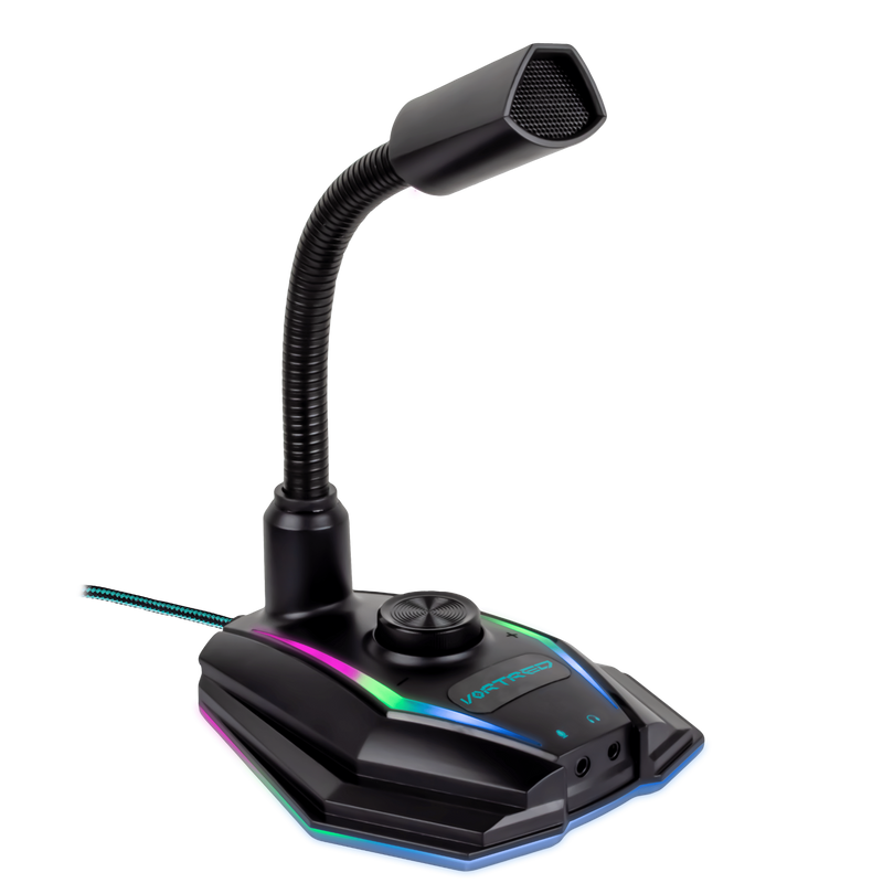 Microfono Gamer Ilumiación LED RGB Conexión USB Handler | VORTRED