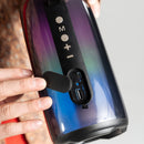 Bocina portátil transparente con micrófonos 15W Contra Agua Cosmo | PERFECT CHOICE