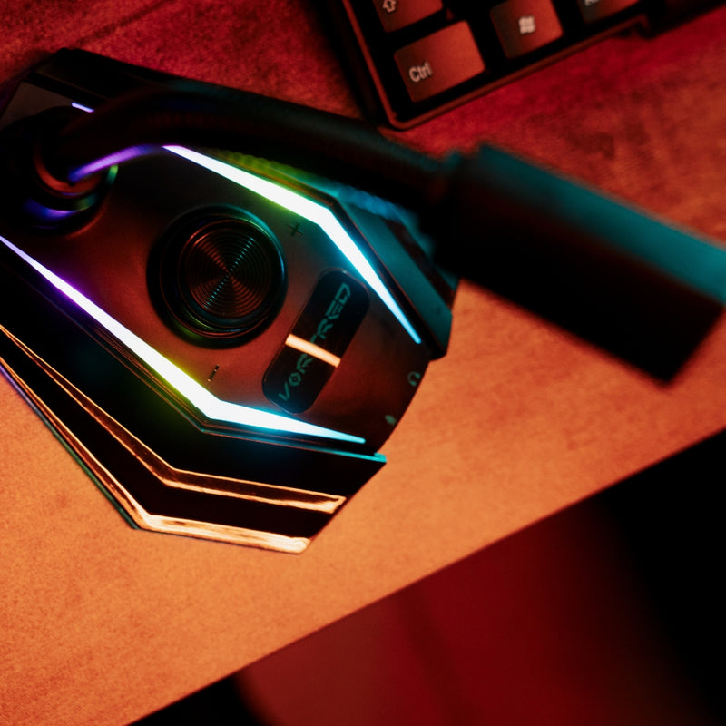 Micrófono Gamer Iluminación LED RGB Conexión USB Handler | VORTRED