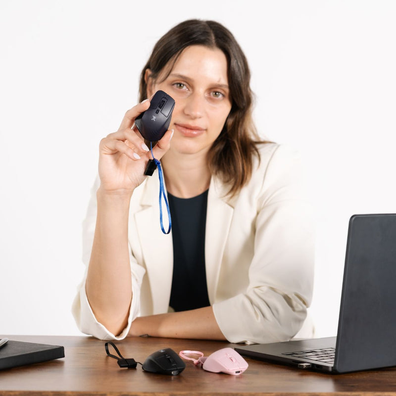 Mini Ratón Recargable Conexión Dual 2.4 GHz + Bluetooth Pixie | PERFECT CHOICE