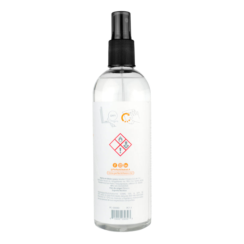 Alcohol Isopropílico para Limpieza de Equipo Electrónico 400ML | PERFECT CHOICE
