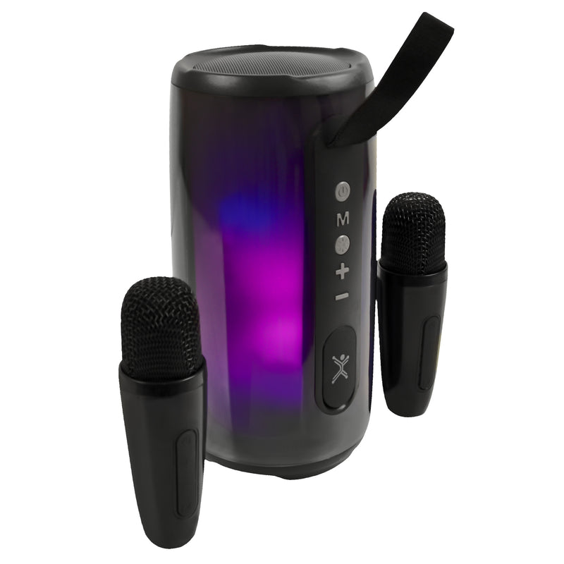 Bocina portátil transparente con micrófonos 15W Contra Agua Cosmo | PERFECT CHOICE