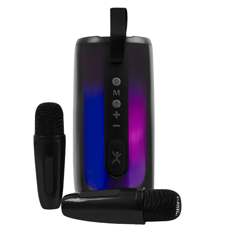 Bocina portátil transparente con micrófonos 15W Contra Agua Cosmo | PERFECT CHOICE