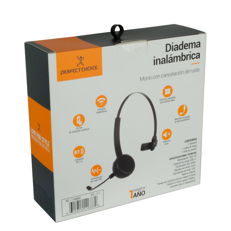 Audifonos Bluetooth Inalámbricos Diadema para Call Center | PERFECT CHOICE