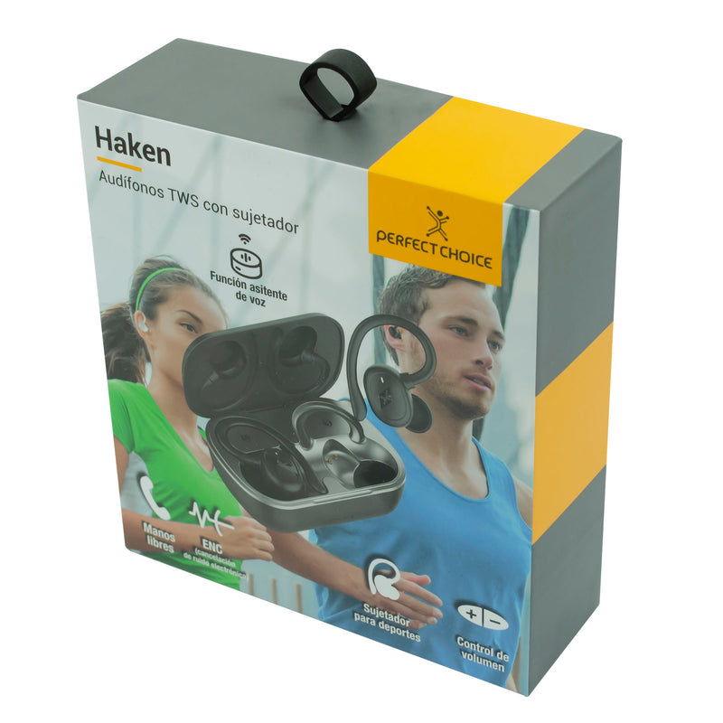 Audífonos Inalámbricos Bluetooth TWS Deportivos Haken | PERFECT CHOICE
