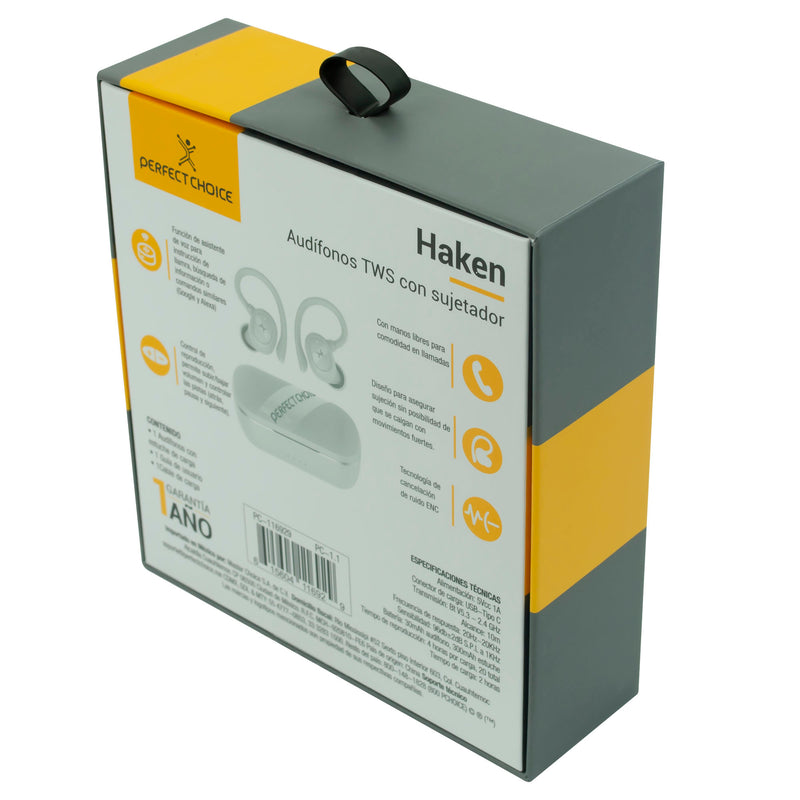 Audífonos Inalámbricos Bluetooth TWS Deportivos Haken | PERFECT CHOICE