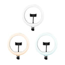 Aro de luz led 10" con base expandible y tripié para Streaming Lumeria | PERFECT CHOICE