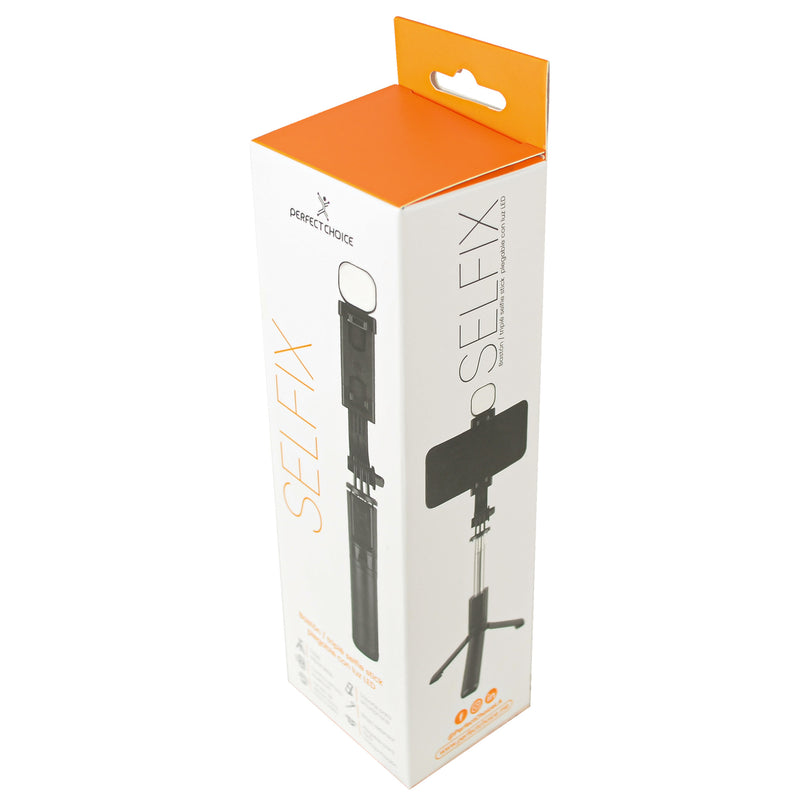 Bastón tripie selfie stick plegable con luz led Selfix | PERFECT CHOICE