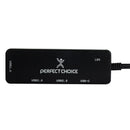 Adaptador Hub USB 2.0 4 Puertos para Laptop y Dispositivos Móviles | PERFECT CHOICE
