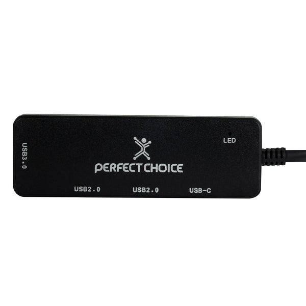 Adaptador Hub USB 2.0 4 Puertos para Laptop y Dispositivos Móviles | PERFECT CHOICE