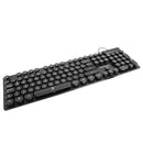 Teclado Alámbrico de Teclas Redondas Conector USB Black Round | PERFECT CHOICE