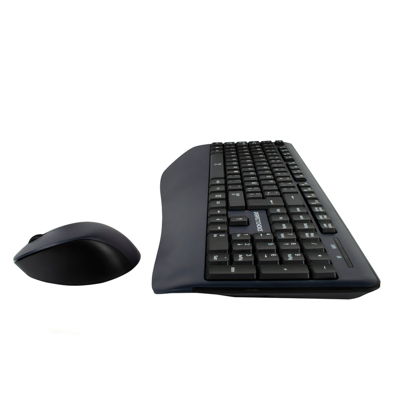 Kit de Teclado y Mouse Inalámbrico Ergonómico Black Round | PERFECT CHOICE