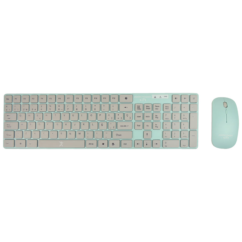 Kit de Teclado y Mouse Inalámbrico Diseño para Niños Balloon PERFECT