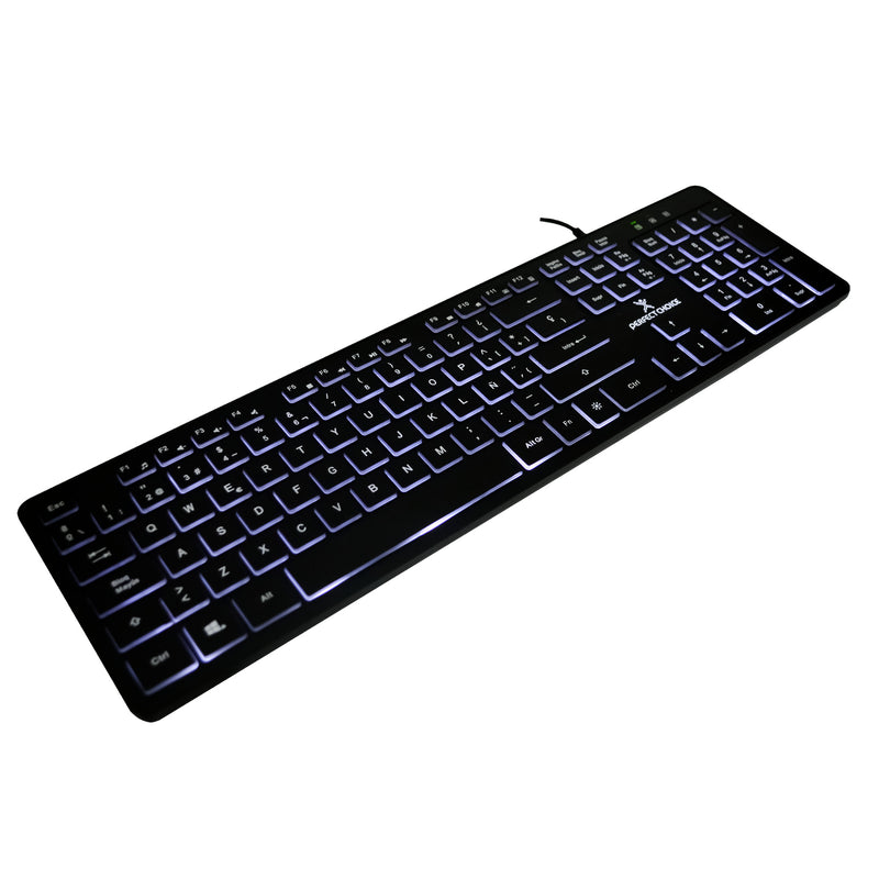 Teclado alámbrico Slim con iluminación Backlight | PERFECT CHOICE