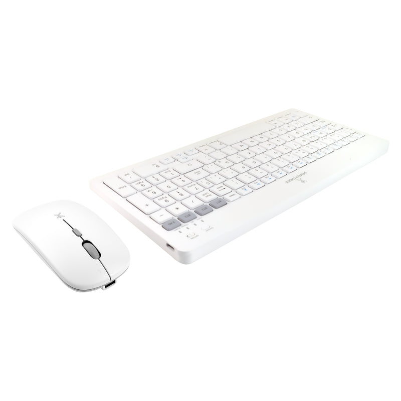 Teclado Y Mouse Inalambrico Blanco Kit Teclado Mouse Recargable