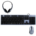 Kit de Teclado, Mouse y Diadema con Micrófono Integrado Alámbrico | PERFECT CHOICE