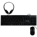 Kit de Teclado, Mouse y Diadema con Micrófono Integrado Alámbrico | PERFECT CHOICE