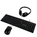 Kit de Teclado, Mouse y Diadema con Micrófono Integrado Alámbrico | PERFECT CHOICE