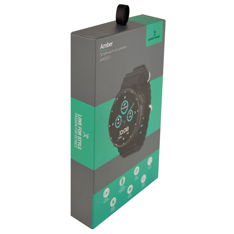Smartwatch Pantalla Amoled Siempre Encendida Amber | PERFECT CHOICE