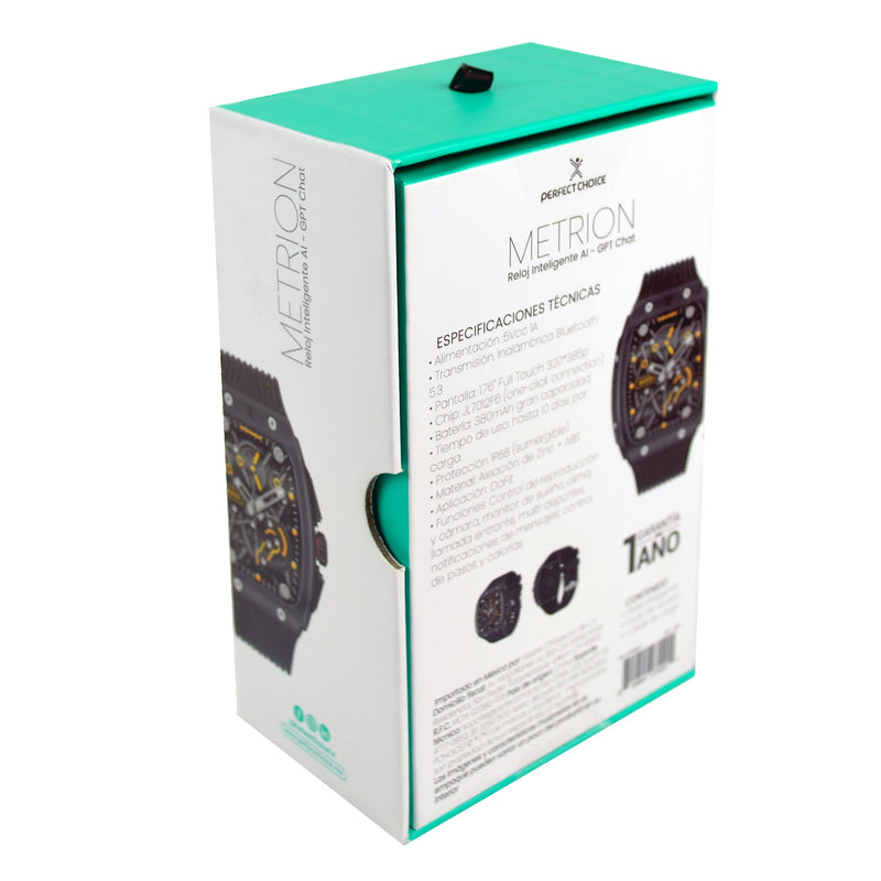 Reloj inteligente con Asistente Virtual Chat GPT Metrion | PERFECT CHOICE