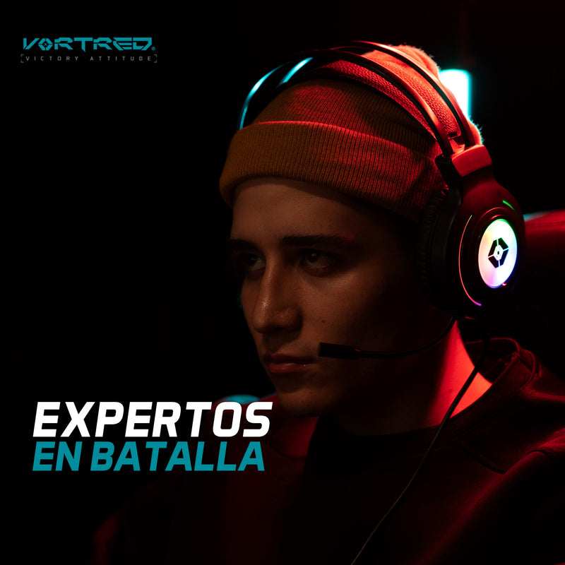 Kit Teclado Mouse y Audifonos Gamer Sonido Envolvente 7.1 Gear UP | VORTRED