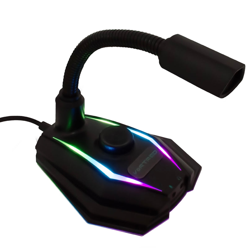 Micrófono Gamer Iluminación LED RGB Conexión USB Handler | VORTRED