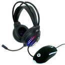 Kit Audifonos Alámbricos y Mouse 4000 DPI Gamer Luz RGB Raito | VORTRED