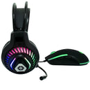 Kit Audifonos Alámbricos y Mouse 4000 DPI Gamer Luz RGB Raito | VORTRED