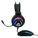 Kit Audifonos Alámbricos y Mouse 4000 DPI Gamer Luz RGB Raito | VORTRED