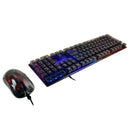 Kit Mouse y Teclado Gamer Alámbrico iluminación RGB Helumo | VORTRED