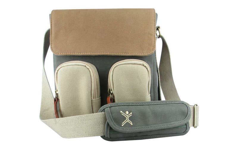 Estuche Mini Messenger para Cámara DSLR Canvas (Cappuccino)