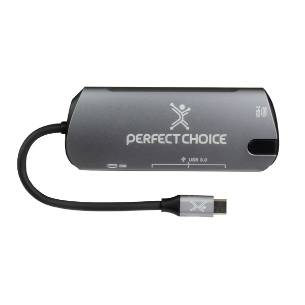 Hub USB Tipo C DE 3 Puertos 2.0, Puerto de Video HDMI Portátil Perfect Choice
