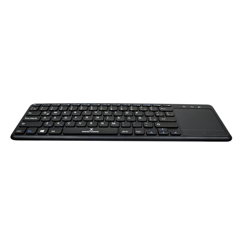 Teclado Inalámbrico con Touch Pad Teclas de Tijera y Accesos Rapidos