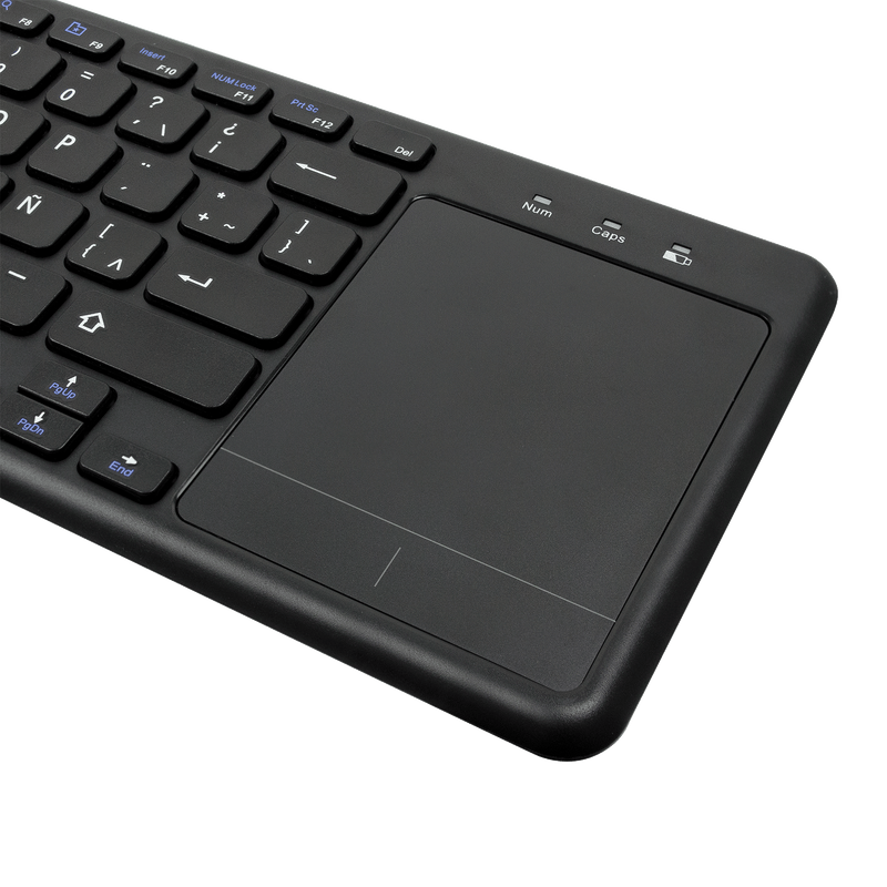 Teclado Inalambrico con Touch Pad Teclas de Tijera y Accesos Rapidos