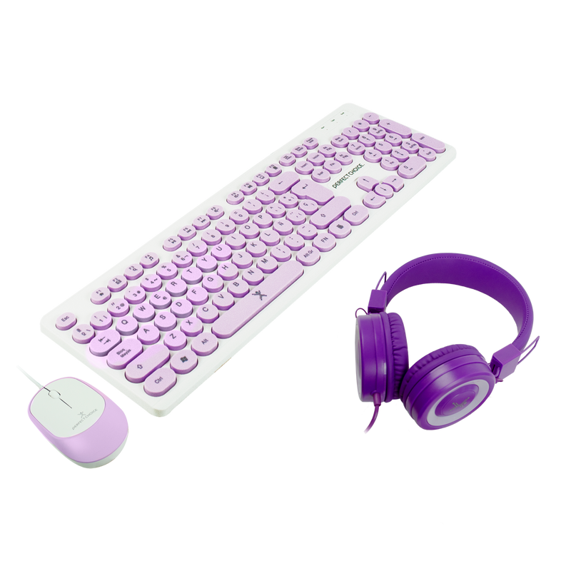 Teclado inalambrico morado hotsell