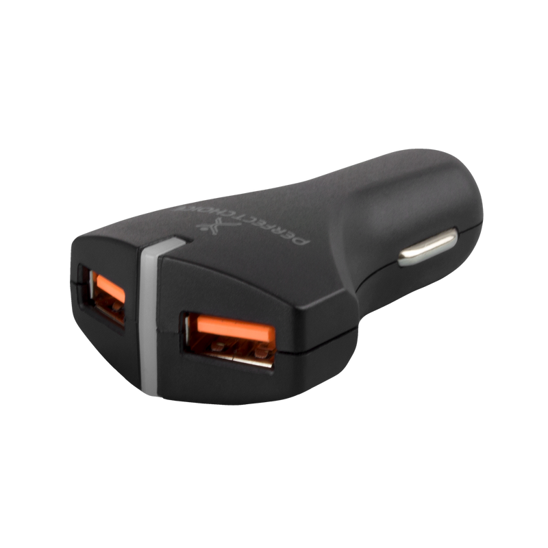 Cargador de Mechero Dual para movil y tablet coche viaje Doble USB. Elija  Color