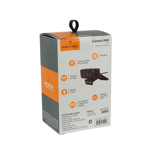 Webcam 4k Cu00e1mara Web Perfect Choice PC-320531 Con Bocina Dual