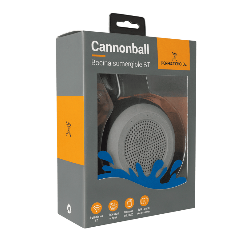 Bocina Sumergible BT Cannonball (Gris)